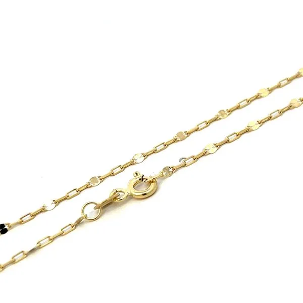 14K Yellow Gold 2mm Paperclip Link Pendant Chain Image 2 Arezzo Jewelers Elmwood Park, IL