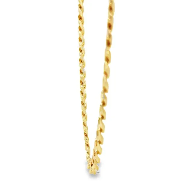 14 Karat Yellow Gold Solid Curb Link Chain Image 4 Arezzo Jewelers Elmwood Park, IL