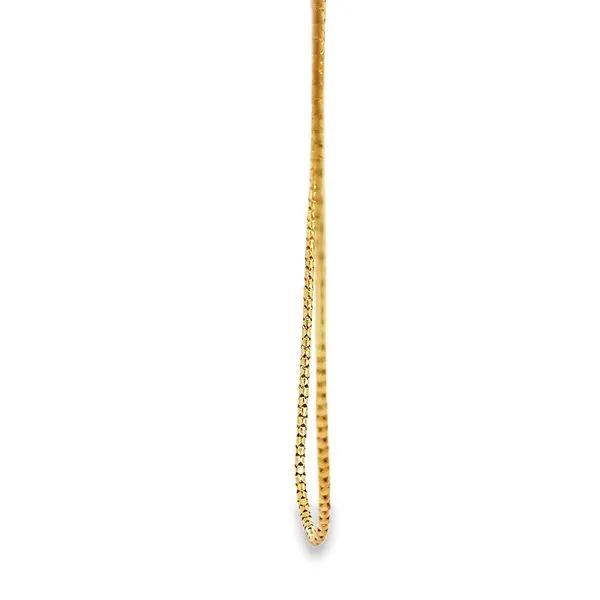 18k Yellow Gold Italian Link Pendant Chain Image 2 Arezzo Jewelers Elmwood Park, IL