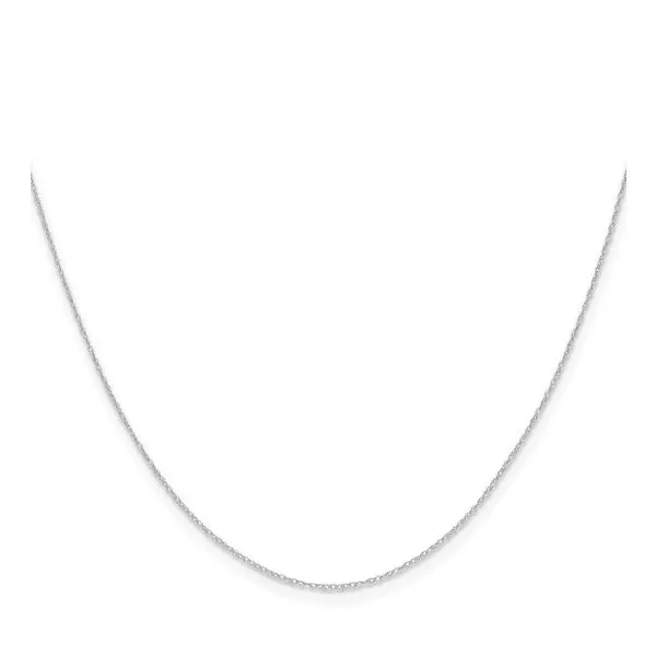 14K White Gold .4mm Cable Link Chain Image 2 Arezzo Jewelers Elmwood Park, IL