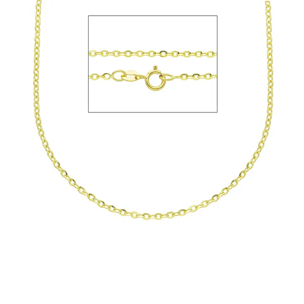 14K Yellow Gold 1.75mm Rolo Link Chain Arezzo Jewelers Elmwood Park, IL