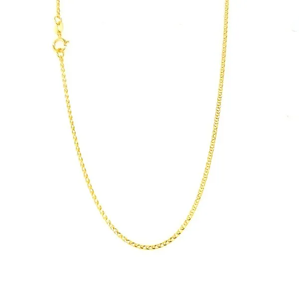 14k Yellow Gold 1.5mm Spiga Link Chain Image 2 Arezzo Jewelers Elmwood Park, IL