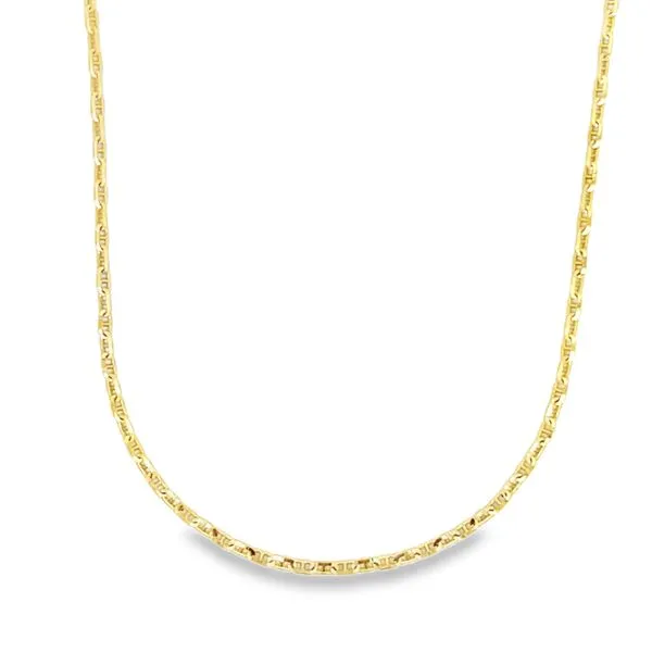 14k Yellow Gold 1.8mm Anchor Link Pendant Chain Image 2 Arezzo Jewelers Elmwood Park, IL