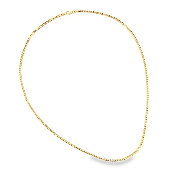 14 Karat Yellow Gold 2.2mm Franco Link Chain Image 2 Arezzo Jewelers Elmwood, IL