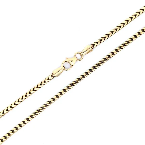 14 Karat Yellow Gold 2.2mm Franco Link Chain Image 3 Arezzo Jewelers Elmwood, IL