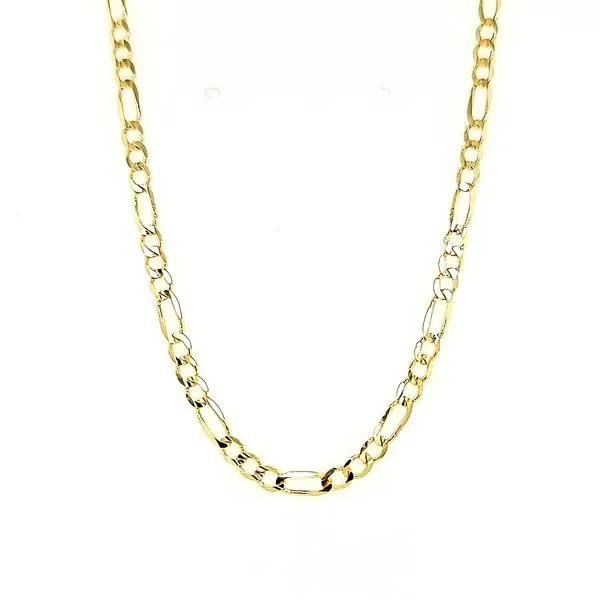 14k Yellow Gold Solid 3.2mm Figaro Link Chain Arezzo Jewelers Elmwood Park, IL