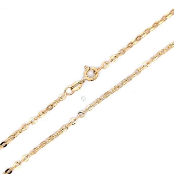 18K Yellow Gold 2.6mm Rolo Link Chain - 25