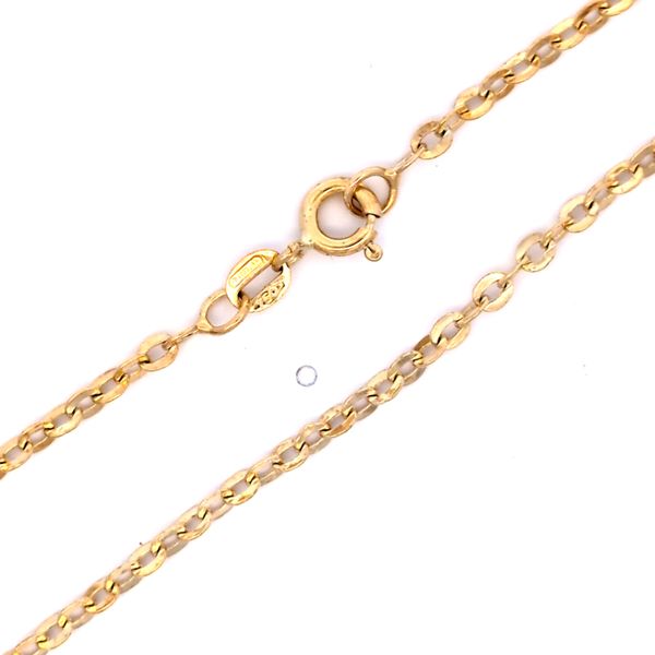 18K Yellow Gold 2.6mm Rolo Link Chain - 25