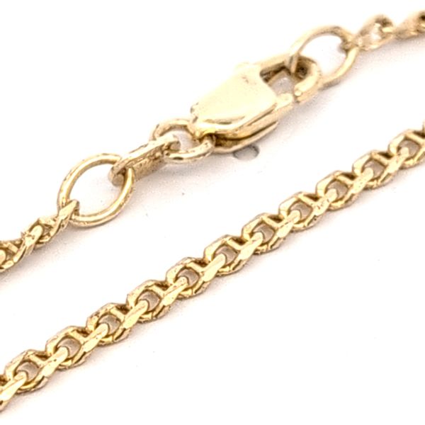 14 Karat Yellow Gold 2.35mm Flat Anchor Link Chain Image 2 Arezzo Jewelers Elmwood Park, IL