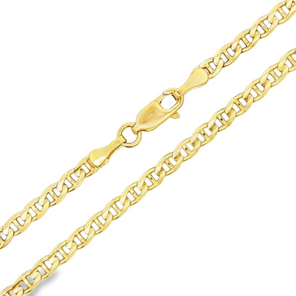 14k Yellow Gold 3.1mm Anchor Link Chain - 22