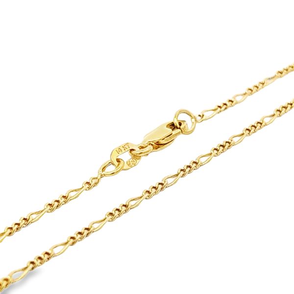 14 Karat Yellow Gold 1.25mm Figaro Link Chain Image 2 Arezzo Jewelers Elmwood Park, IL