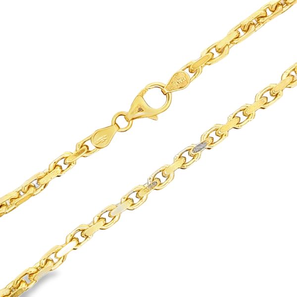 14 Karat Yellow Gold 3.25 Solid Hermes Link Chain - 24