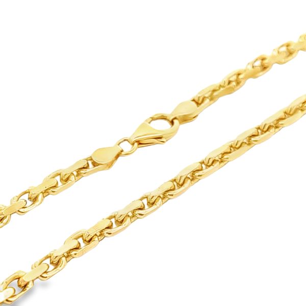 14 Karat Yellow Gold 3.25 Solid Hermes Link Chain - 24