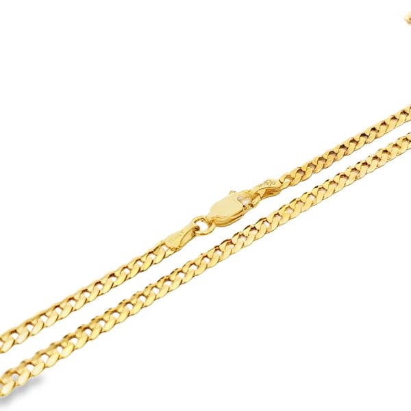 14 Karat Yellow Gold 3.1mm Curb Link Chain - 20