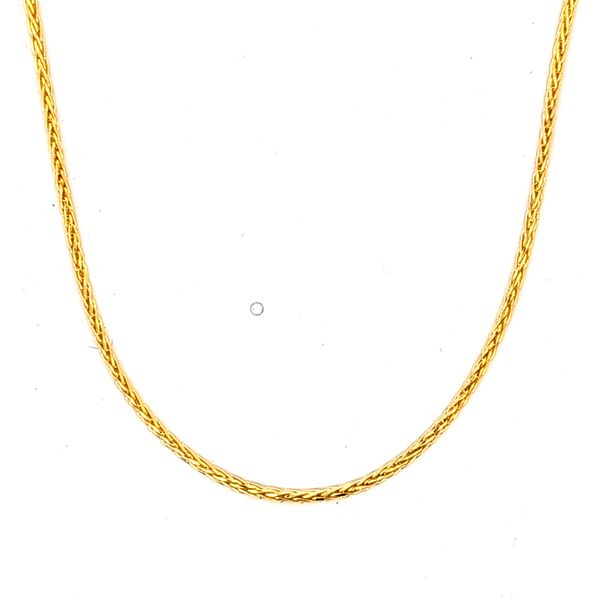 14k Yellow Gold 1.5mm Wheat Link Chain - 20
