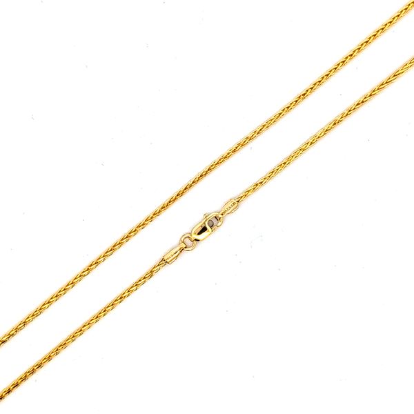 14k Yellow Gold 1.5mm Wheat Link Chain - 20