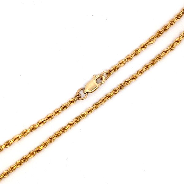 14 Karat Yellow Gold 2.25mm Solid Rope Link Chain Image 2 Arezzo Jewelers Elmwood Park, IL