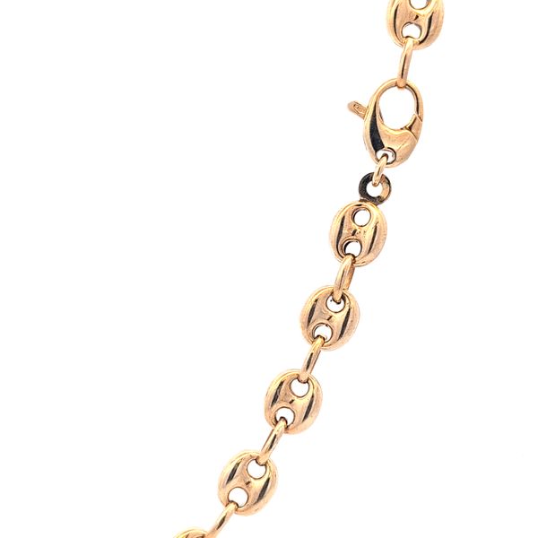 14K Yellow Gold Hollow 3D Mariner Link Chain Image 2 Arezzo Jewelers Elmwood Park, IL
