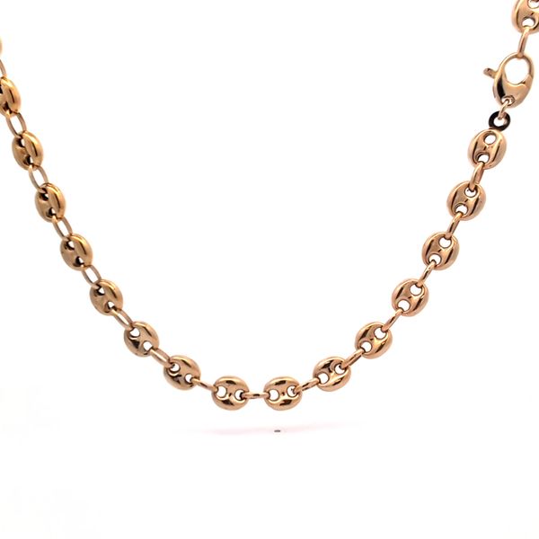 14K Yellow Gold Hollow 3D Mariner Link Chain Image 3 Arezzo Jewelers Elmwood Park, IL