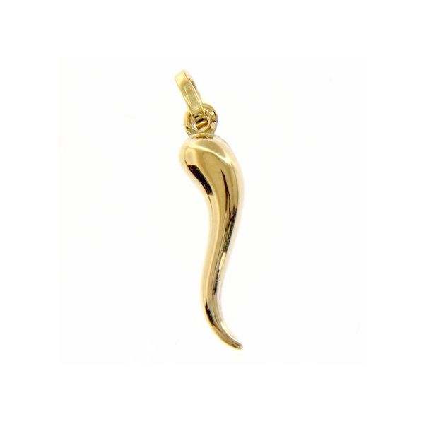 18k Yellow Gold Italian Horn - Corno Arezzo Jewelers Elmwood Park, IL