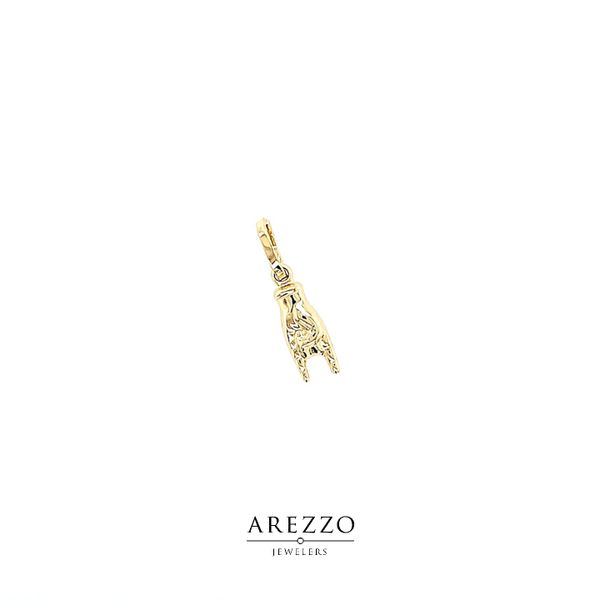 18k Yellow Gold Italian Hand - Corno Charm Arezzo Jewelers Elmwood Park, IL