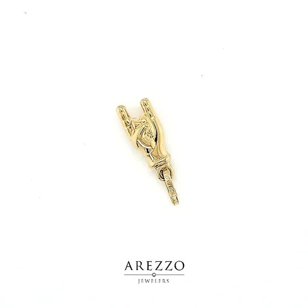 14k Italian Hand - Corno Charm Arezzo Jewelers Elmwood Park, IL