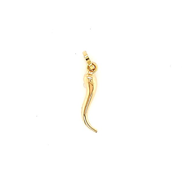 18k Yellow Gold Italian Horn Charm Arezzo Jewelers Elmwood Park, IL