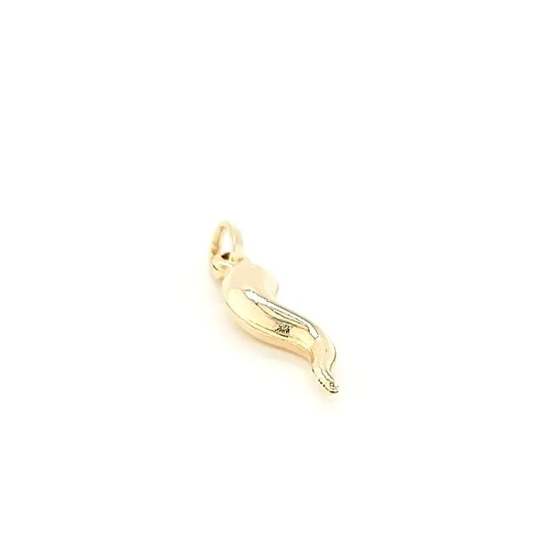 14k Yellow Gold Italian Horn, 1
