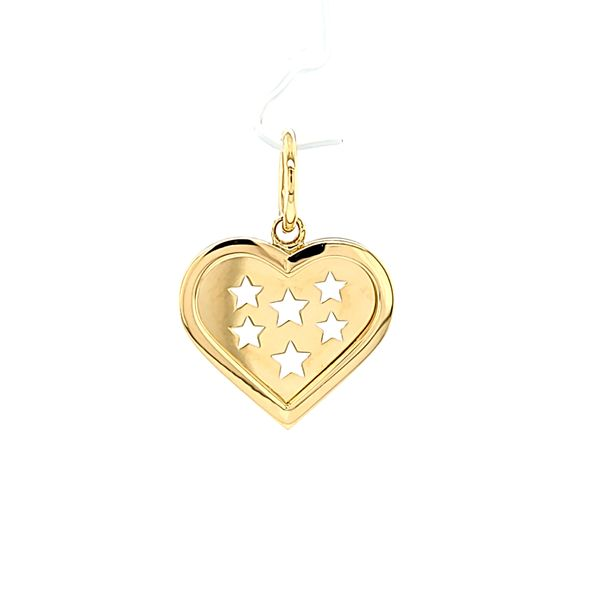 14k Yellow Gold Heart Gold Pendant Arezzo Jewelers Elmwood Park, IL