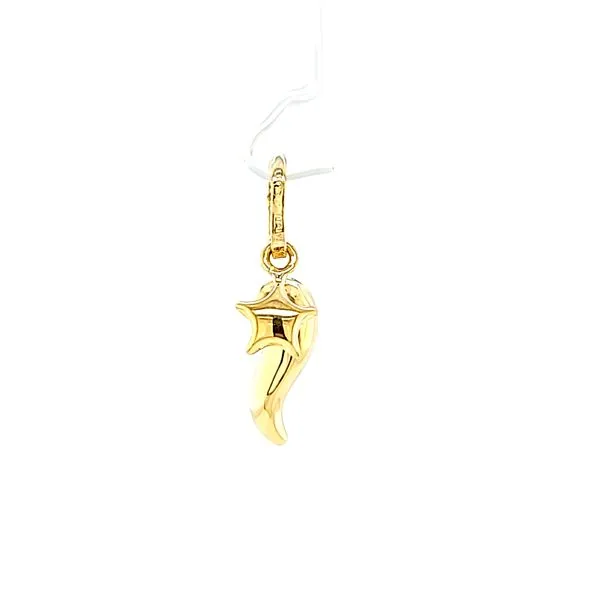 14k Yellow Gold Italian Horn Charm Image 3 Arezzo Jewelers Elmwood Park, IL