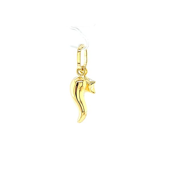 14k Yellow Gold Italian Horn Charm Arezzo Jewelers Elmwood Park, IL