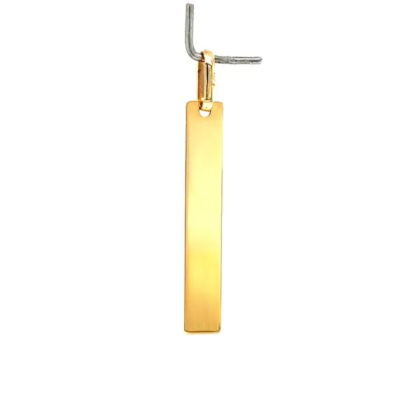 14k Yellow Gold Vertical Bar Pendant Arezzo Jewelers Elmwood Park, IL