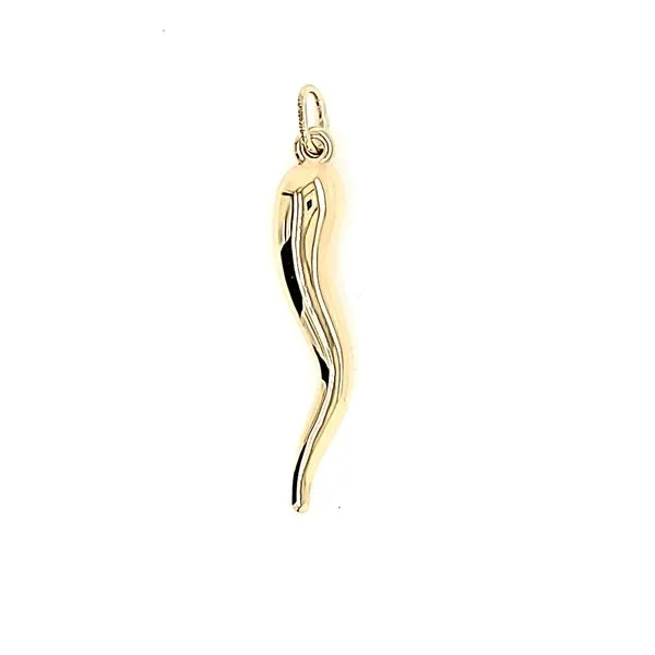 14k Yellow Gold Italian Horn Charm Arezzo Jewelers Elmwood Park, IL