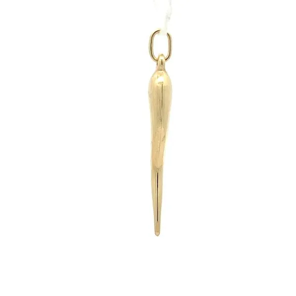 14kYellow Gold Italian Horn Charm Image 4 Arezzo Jewelers Elmwood Park, IL