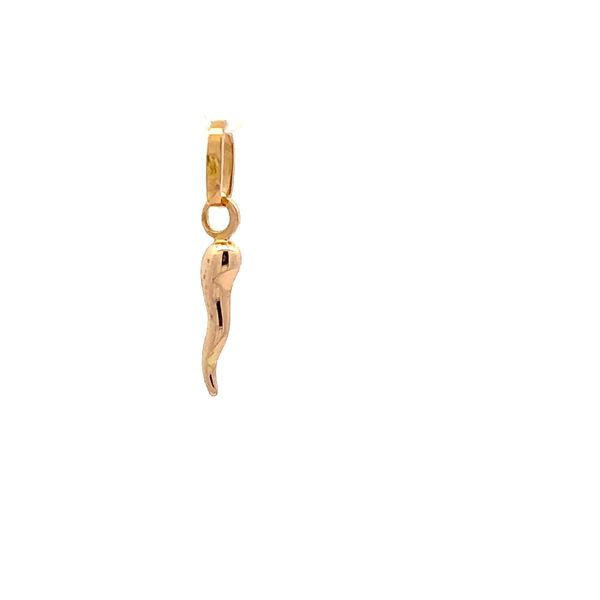 14k Yellow Gold Italian Horn Charm Image 4 Arezzo Jewelers Elmwood Park, IL