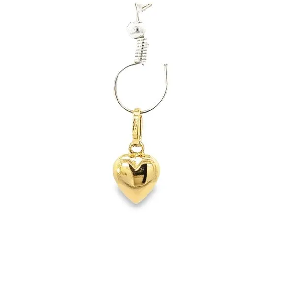 14k Yellow Gold 8mm Heart Pendant Arezzo Jewelers Elmwood Park, IL