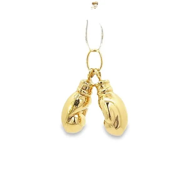 14k Yellow Gold 17mm Boxing Gloves Charm Image 4 Arezzo Jewelers Elmwood Park, IL