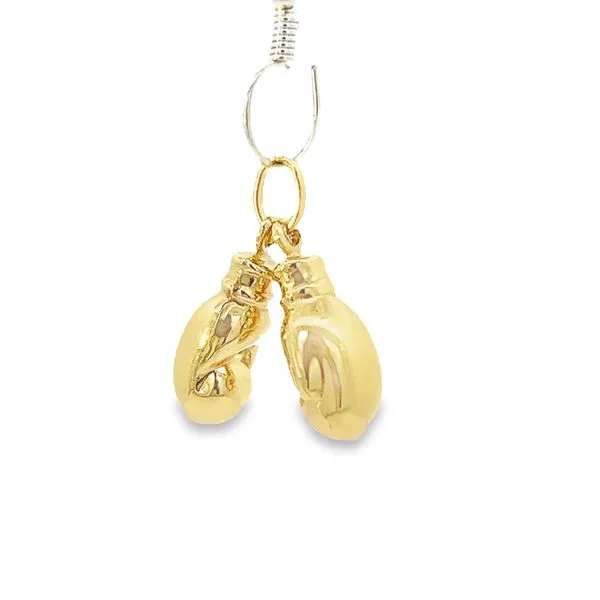 14k Yellow Gold 17mm Boxing Gloves Charm Arezzo Jewelers Elmwood Park, IL