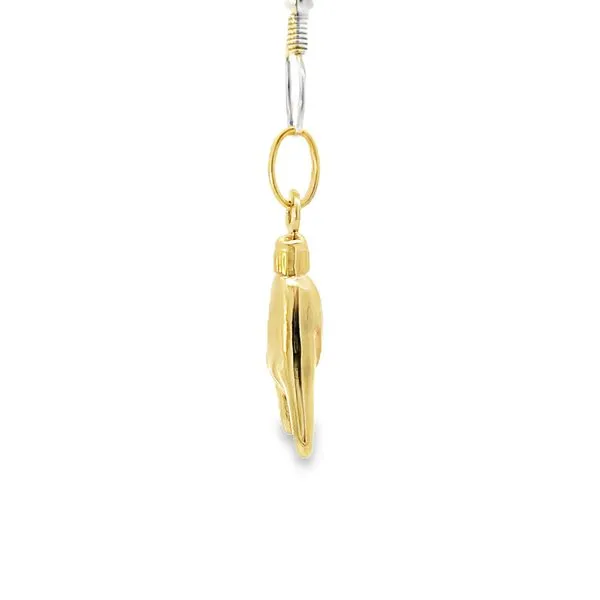 14K Yellow Gold Italian Hand Gold Pendant / Charm Image 4 Arezzo Jewelers Elmwood, IL