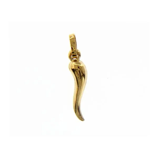 18k Yellow Gold Italian Horn - Corno Arezzo Jewelers Elmwood Park, IL