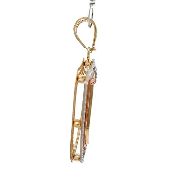 14K Gold Juventus Serie A Shield Pendant / Charm Image 3 Arezzo Jewelers Elmwood Park, IL