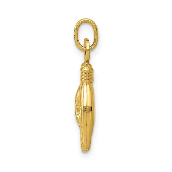 14K Yellow Gold Italian Hand Pendant / Charm Image 2 Arezzo Jewelers Elmwood Park, IL