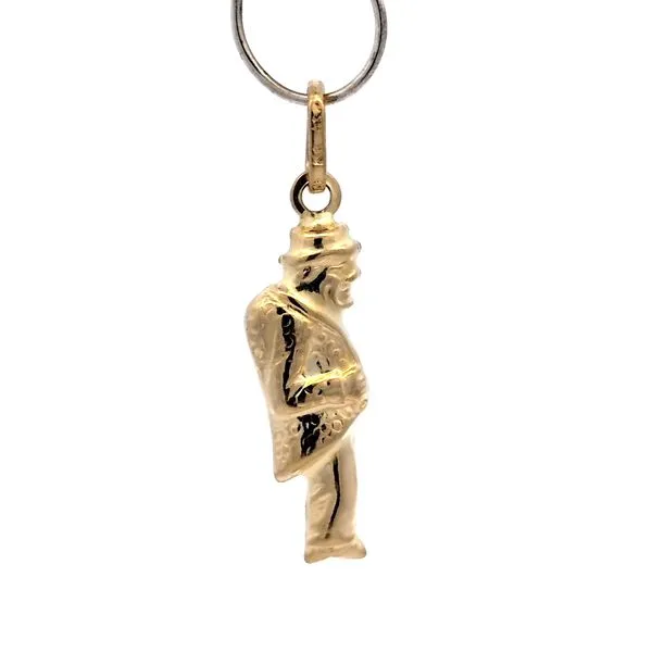 10K Yellow Gold Gobetto Charm – Italian Good Luck Pendant Image 3 Arezzo Jewelers Elmwood Park, IL