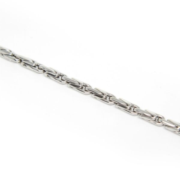 18k White Gold Fancy Link Bracelet Arezzo Jewelers Elmwood Park, IL