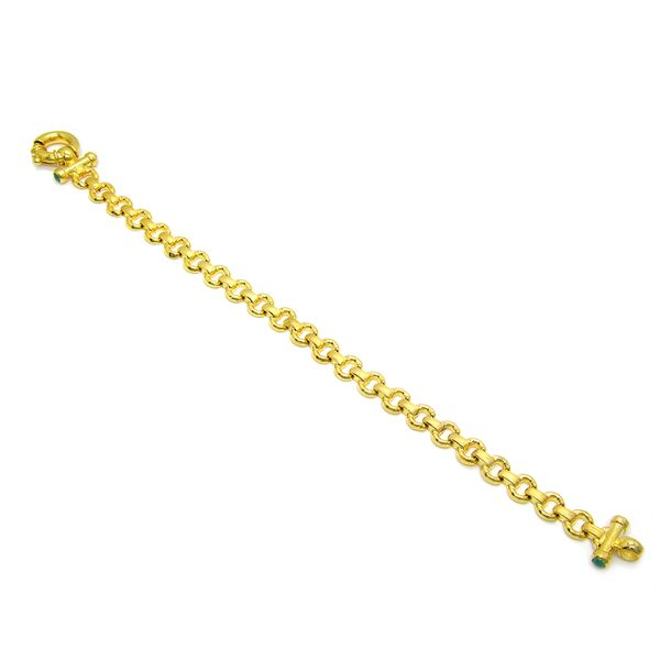 14k Yellow Gold Italian Bracelet Image 2 Arezzo Jewelers Elmwood Park, IL