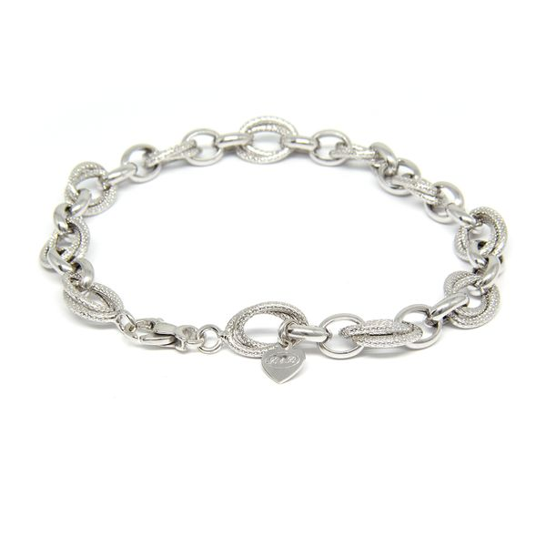 18k White Gold Italian Bracelet - 8