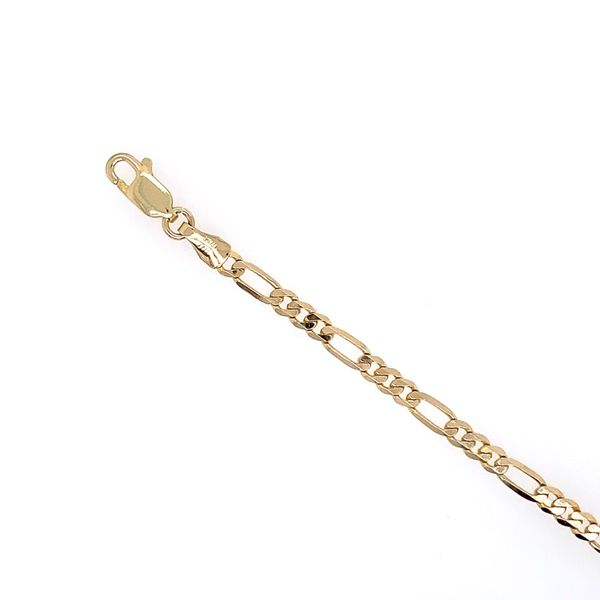 14k Yellow Gold Figaro Bracelet, 8