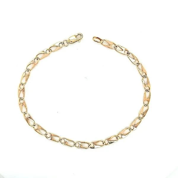 18k Yellow Gold Fancy Link Bracelet Arezzo Jewelers Elmwood Park, IL