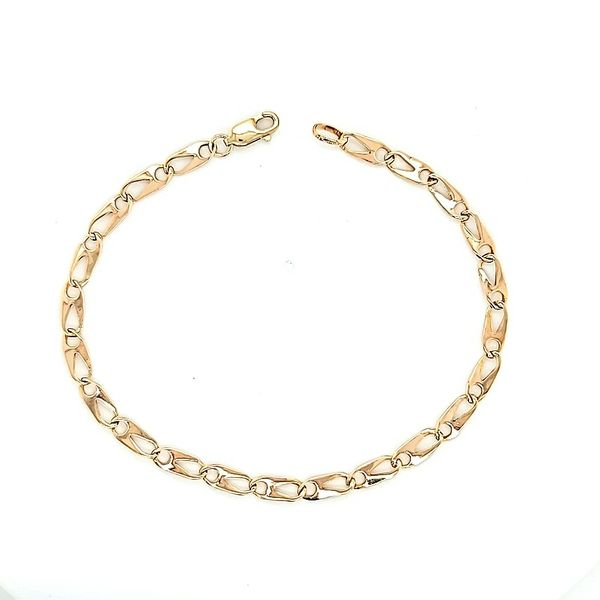 18k Yellow Gold Fancy Link Bracelet Arezzo Jewelers Elmwood Park, IL