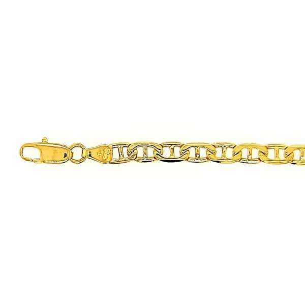 14kt Yellow Gold 4.5mm Anchor Link Bracelet Image 3 Arezzo Jewelers Elmwood Park, IL